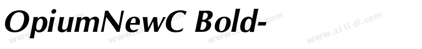 OpiumNewC Bold字体转换